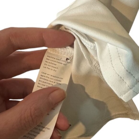 Fabletics white adjustable long sleeves top size L - Picture 10 of 12